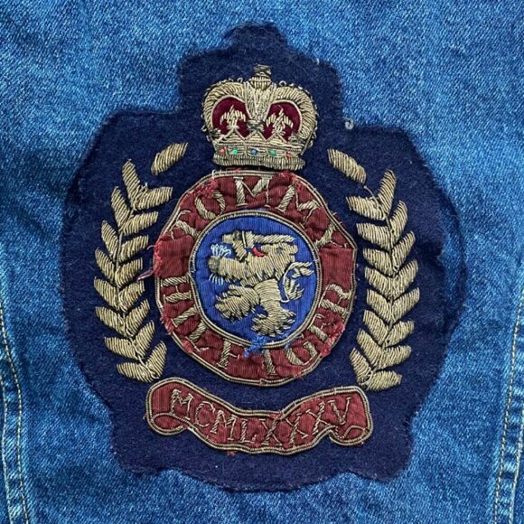 Tommy Hilfiger Tommy Jeans Women's Logo Patch Denim Jean Jacket, Size Medium - Picture 8 of 16